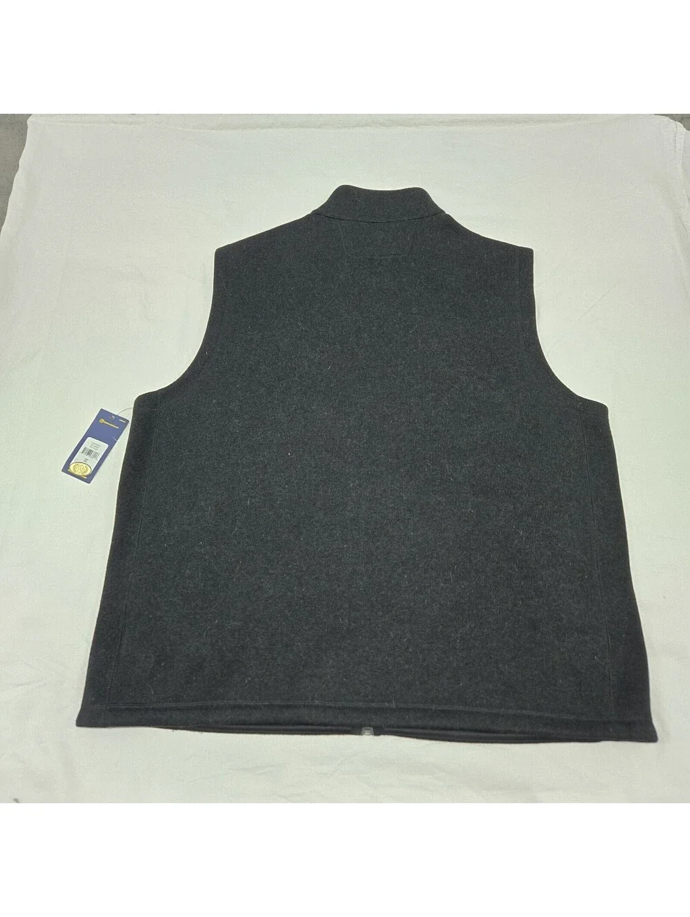 NWT Men's XXL Polo Ralph Lauren Grey Sweater Vest Full-Zip Performance Pockets